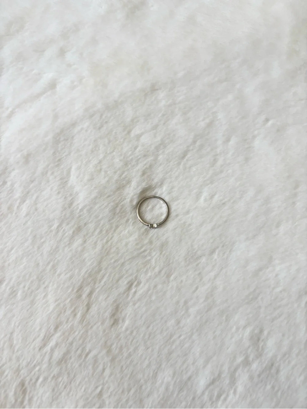 5/$8 🩷 MUST BUNDLE Delicate Silver Moon Ring with Crystal Accents